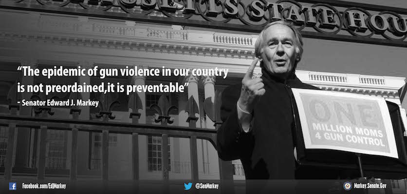 Sen. Markey is Fighting for Legislation to Increase Gun Safety and Reduce Gun Violence